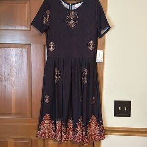 Elegant Black and Gold Dress